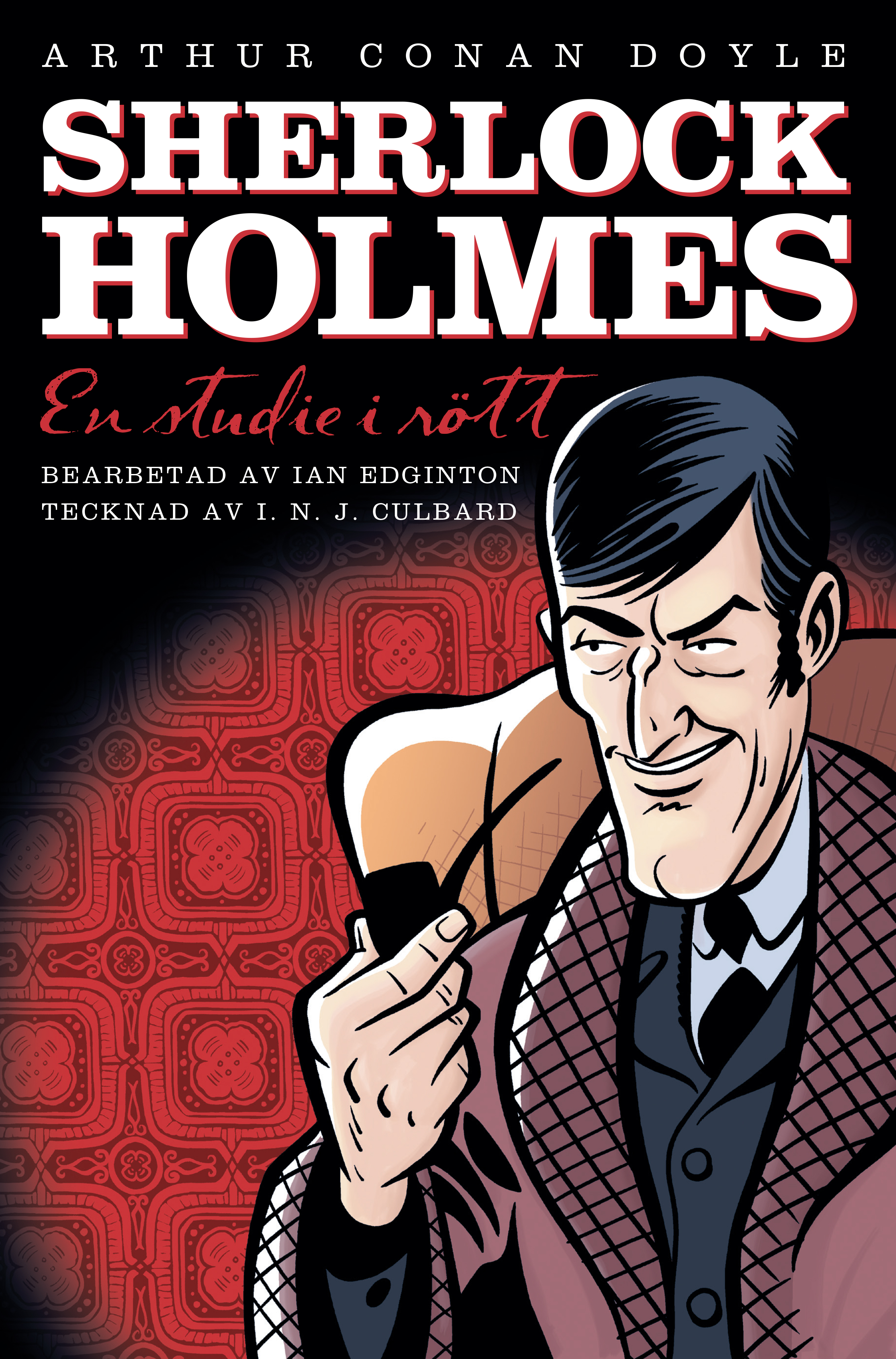 Omslag: Sherlock Holmes. En studie i rött