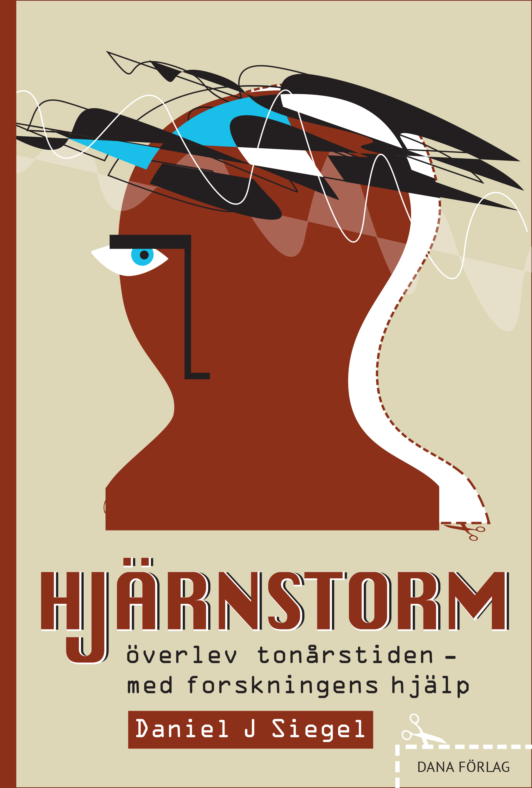 Omslag: Hjärnstorm : överlev tonårstiden med forskningens hjälp