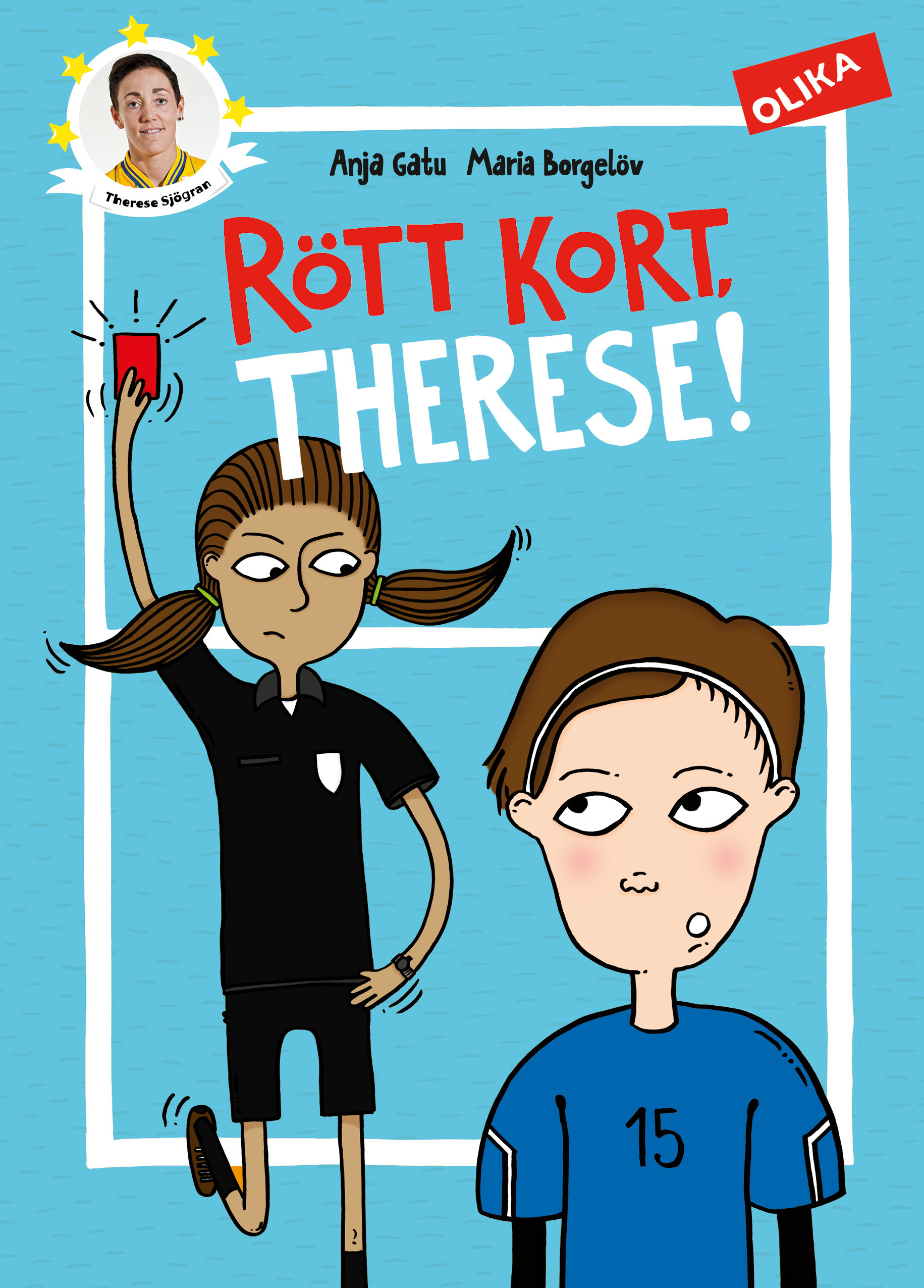 Omslag: Rött kort, Therese!