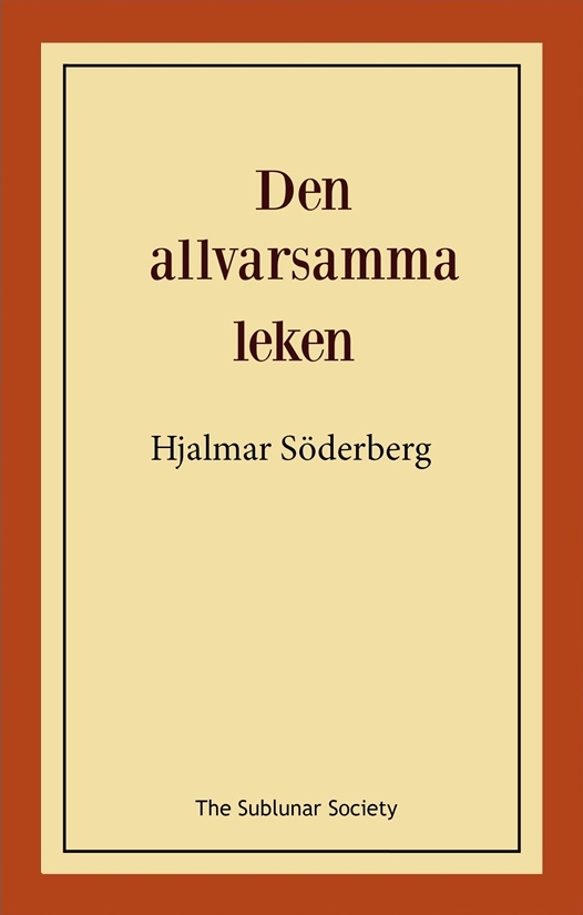 Omslag: Den allvarsamma leken