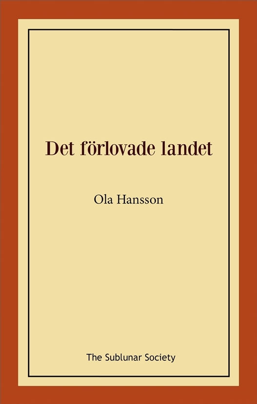Omslag: Det förlovade landet