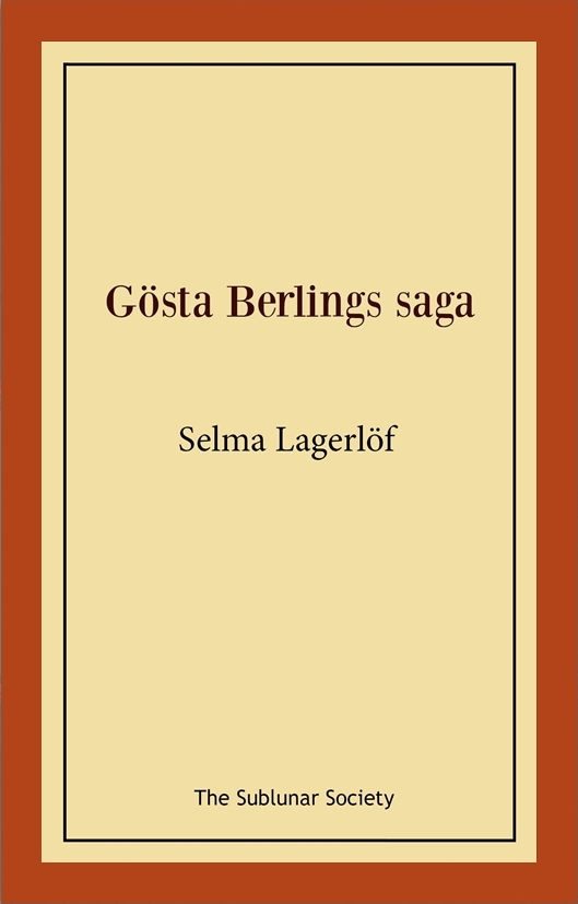 Omslag: Gösta Berlings saga