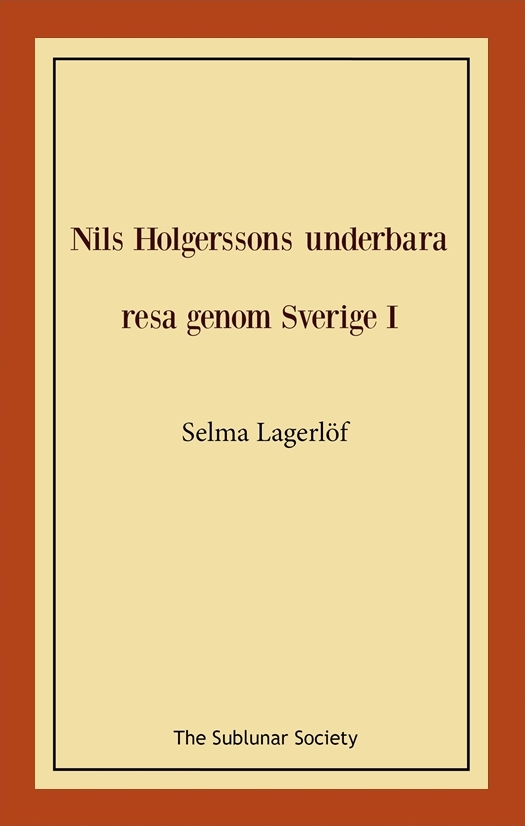 Omslag: Nils Holgerssons underbara resa genom Sverige I
