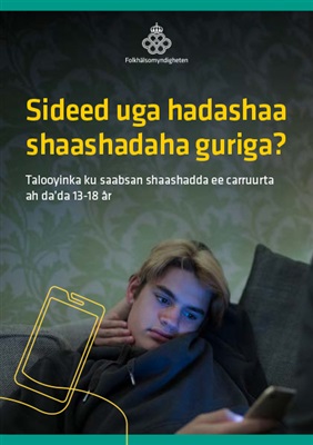 Hur pratar ni om skärmar hemma? – Tips och råd till dig som har barn i åldern 13-18 år - Somaliska