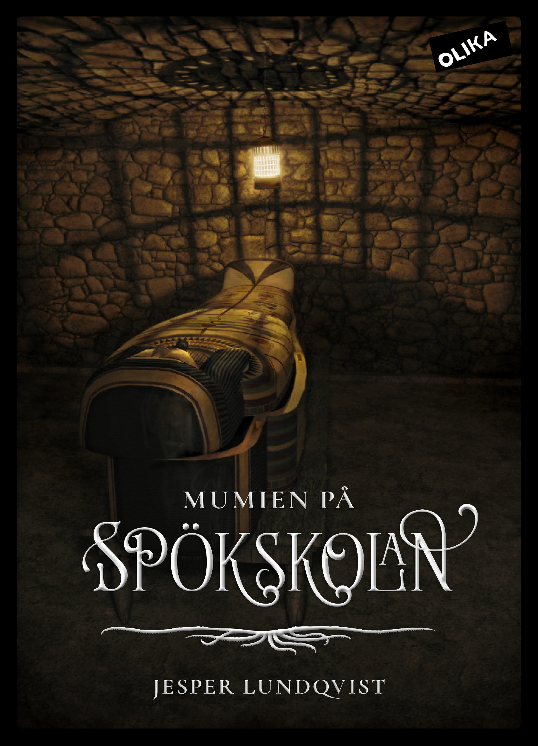 Omslag: Mumien på Spökskolan