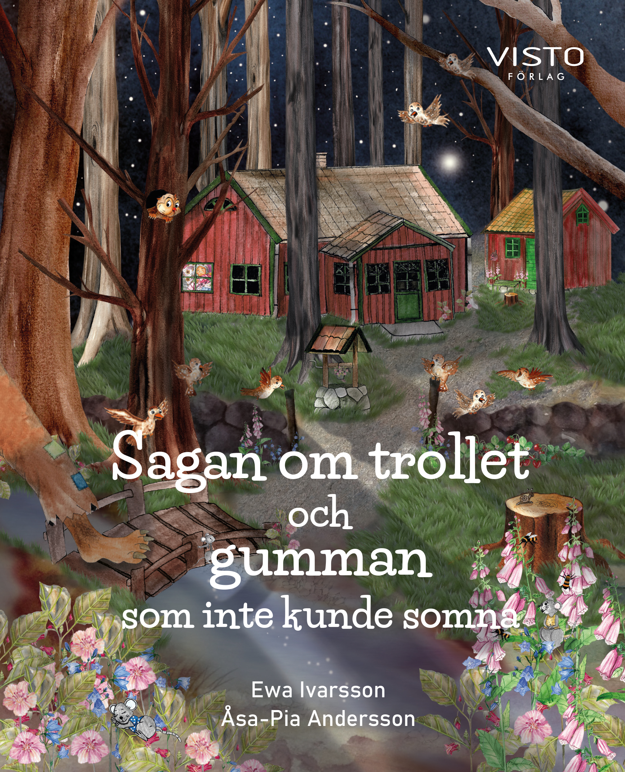 Omslag: Sagan om trollet och gumman som inte kunde somna