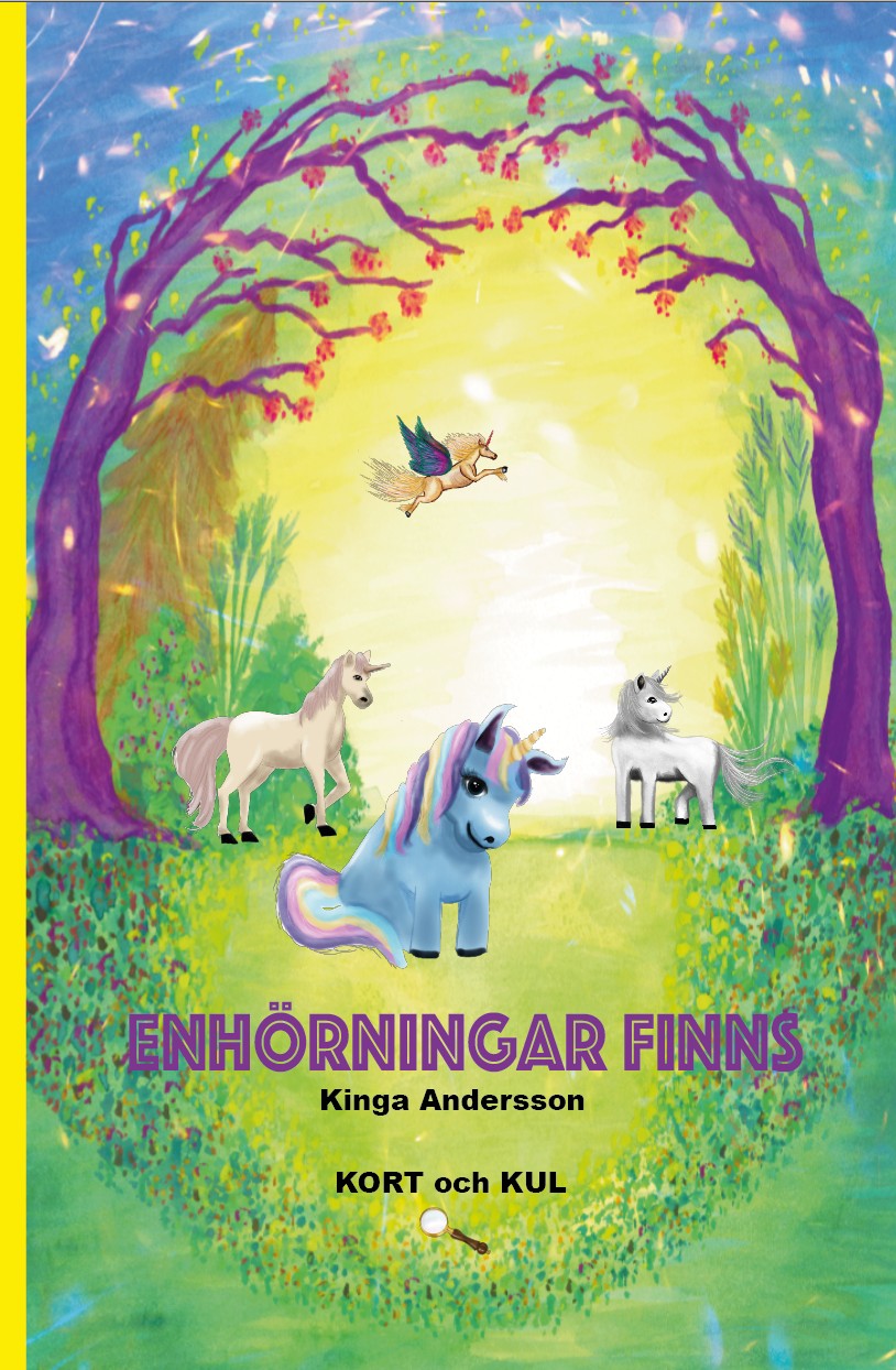 Omslag: Enhörningar finns