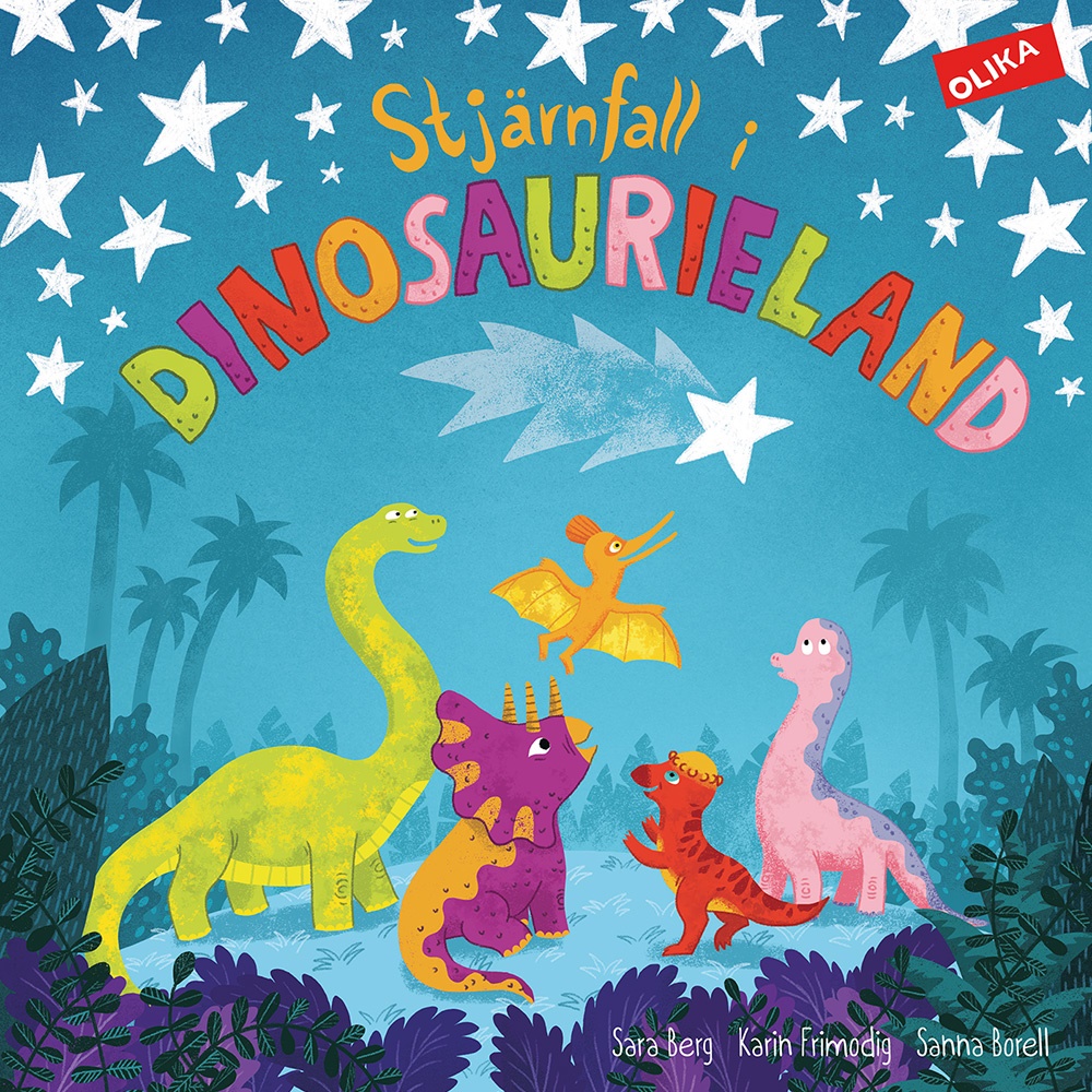 Omslag: Stjärnfall i dinosaurieland