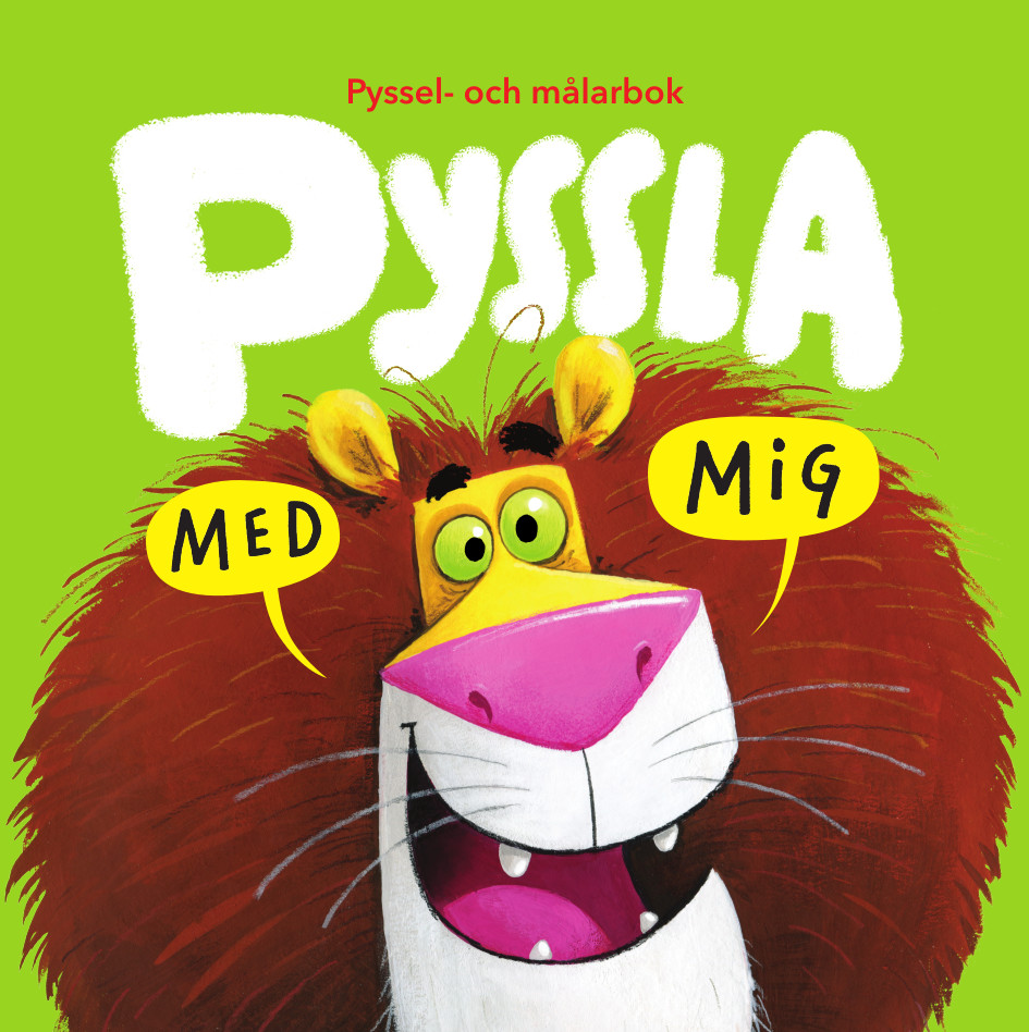 Omslag: Pyssel- och målarbok Pyssla med mig