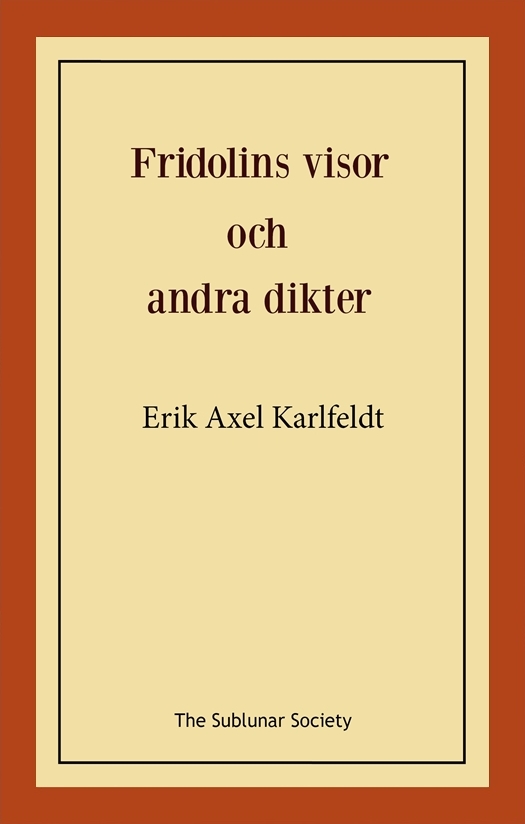 Omslag: Fridolins visor och andra dikter