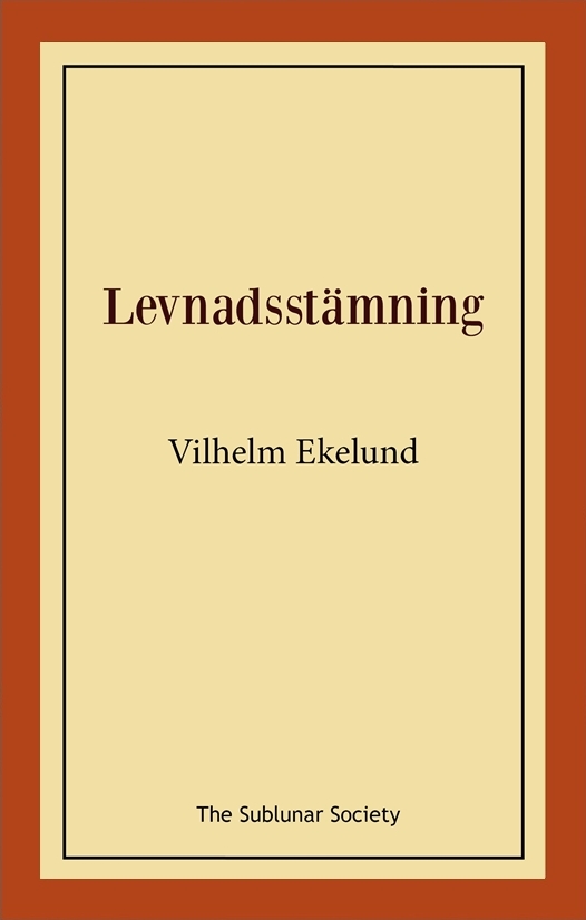 Omslag: Levnadsstämning